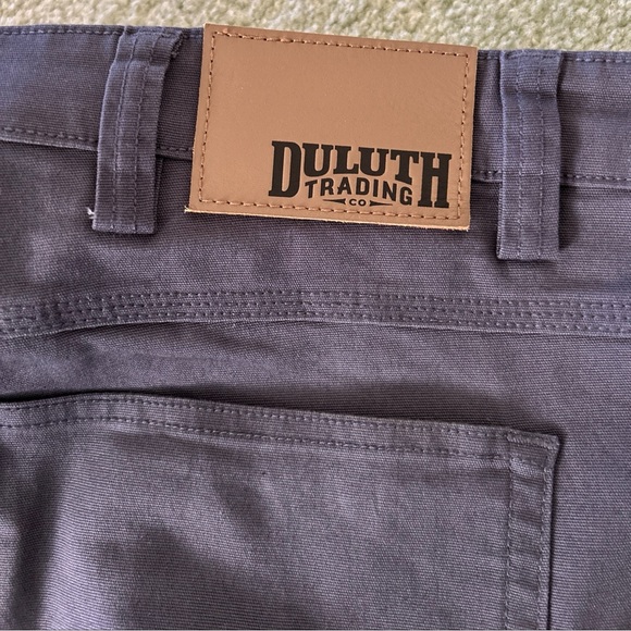 Duluth Trading Co. Flex Fire Hose Relaxed Fit Pants Size 46x30 Grey Workwear - Picture 2 of 8